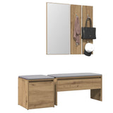 Hallway Furniture Set Artisan Oak Engineered Wood 3329172