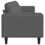 Fabric Sofa with Cushion Dark Grey Corduroy fabric 3335101