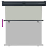 Balcony Side Awning 175x250 cm Grey 48440