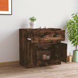 Sideboard Smoked Oak 70x35.5x67.5 cm Engineered Wood 816429