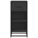Sideboard Black 35.5x35x76 cm Engineered Wood and Metal 848954