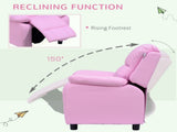 Kids Sofa Armchair Toddler Recliner Children's Chair Lounger Games Chair PU Leather w/ Storage T3398P348593
