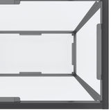 Console Table Transparent 180x35x75.5 cm Tempered Glass 331702
