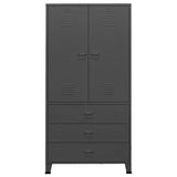 Industrial Wardrobe Anthracite 90x50x180 cm Metal 339615