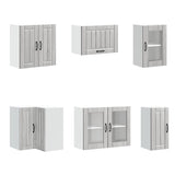 11 Piece Kitchen Cabinet Set Lucca Grey Sonoma Engineered Wood 3314897