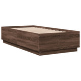 Bed Frame without Mattress Brown Oak 90x190 cm Single 3209757