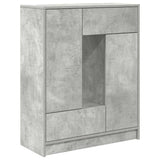 Sideboard with Drawers and Doors Concrete Grey 73x31x90 cm 861853