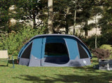 Camping Tent Cabin 4-Person Blue Waterproof 4100665