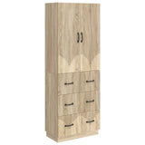 Cabinet Set 2 pcs Sonoma Oak 66 x 34.5 x 87 cm Engineered Wood 3416801
