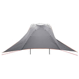 Car Tent Grey and Orange 350 x 250 cm Polyester and Steel 42028553