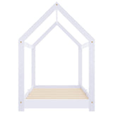 Kids Bed Frame White Solid Pine Wood 80x160 cm 283350
