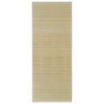 Rectangular Natural Bamboo Rug 150 x 200 cm 241335