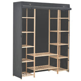Wardrobe Grey 135x40x170 cm Fabric 248197