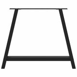 Dining Table Legs A-Shaped 2 pcs Black 100x cm Steel 4012864