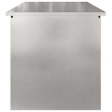 Outdoor Storage Box Silver 80 x 50.5 x 50 cm Steel 874571