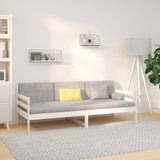 Day Bed without Mattress White 80x200cm Solid Wood Pine 814680