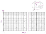 Gabion with 5 mm Wire and 10x10 cm Mesh 650x20x150 cm 3465055