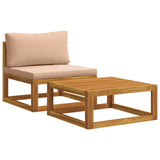 Sectional Corner Sofa with Cushions Natural 42028335
