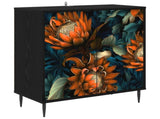 Sideboard LOCHEM Black Oak 69 x 33 x 76 cm Engineered Wood 8006930