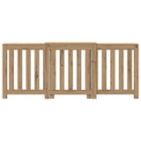 Radiator Cover Artisian Oak 205x21.5x83.5 cm Engineered Wood 852770