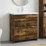 Bathroom Furniture Set Smoked Oak 81 x 40 x 84.5 cm 3404270
