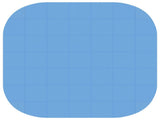 Pool Ground Mat 49 pcs 408 cm Round EVA Foam Blue 42042644