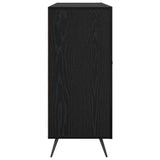 Sideboard Black Oak 89.5 x 34 x 80 cm Engineered Wood 879578