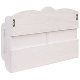 Wall Mounted Coat Rack White 50x10x34 cm Wood 284239
