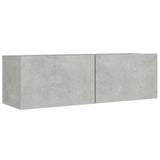 8 Piece TV Cabinet Set Concrete Grey Engineered Wood 3114225