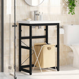 Bathroom Washbasin Frame Black 59x38x83 cm Iron 338500