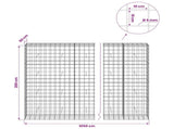 Gabion with 5 mm Wire and 10x10 cm Mesh 1050x50x200 cm 3465279