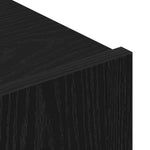 TV Cabinet Set 3 pcs Black oak 200 x 30 x 30 cm Engineered wood 3332502