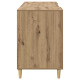 Desk with Shelf Artisan Oak 140 x 50 x 75 cm Engineered Wood 886235