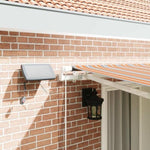 Retractable Awning with Manual Multicolour 400 x 300 cm Fabric 3330560