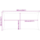 Sun Shade Sail Blue and White 6 x 3 m 100% Polyester Oxford 42031100
