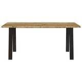 ZNTS Dining Table 150x90x75 cm Solid Wood Acacia 353298