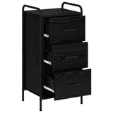 Sideboard Black Oak 40 x 33 x 80.5 cm Engineered Wood 8013788