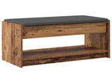 Hall Bench Old Wood 83 x 38 x 45 cm Engineered Wood and Fabric 891582