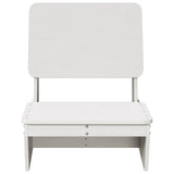 Garden Chair White Solid Pine Wood Standard Durable 859308