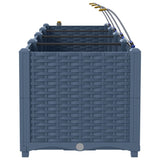 Garden Planter 3 pcs Grey 120 x 40 x 37.5 cm PP 42002869