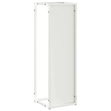 Firewood Rack White 25x25x80 cm Cold-rolled steel 864264