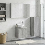 Bathroom Furniture Set 4 pcs Grey Sonoma 33 x 34.5 x 100 cm 3407428