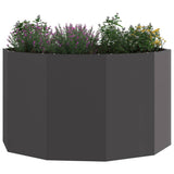 Planter Black 90 x 90 x 50 cm Steel 883752