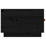 Coffee Table Black 60x53x35 cm Solid Wood Pine 820970