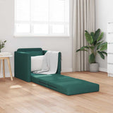 Sofa Bed Dark Green 74 x 77 x 81 cm Fabric 4106625