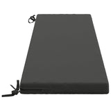2-Piece Bench Cushions SOEST 2 pcs 100% Polyester Anthracite 949047