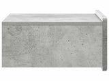 Wall-Mounted Bedside Cabinet with Drawer 2 pcs Concrete Grey 898282