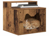Cat House Old Wood 42.5 x 40 x 53.5 cm Engineered Wood 8000696