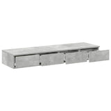 Bed Drawers Concrete Grey 120 x 36.5 x 16.5 cm Engineered Wood 866942