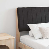 Upholstered Headboard Black 180 cm Solid Pine Wood 879381